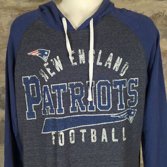 G-III NFL Long Sleeve Hooded New England Patriots Shirt Men's Size Large - Picture 4 of 13
